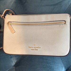 Kate Spade Cream Crossbody Bag Pebbled Leather